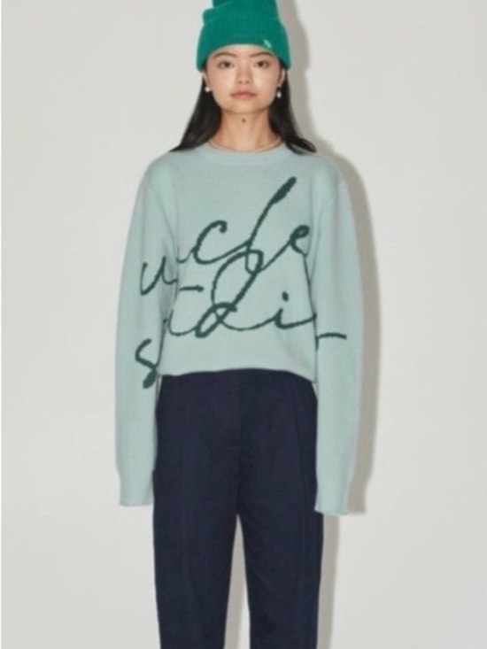 Uncle Studios Sweaters - Uncle Studios US Autograph Cursive Sweater Jumper Wool Cashmere Blend Medium M